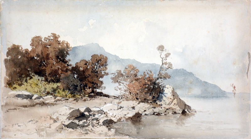 Пейзаж з озером