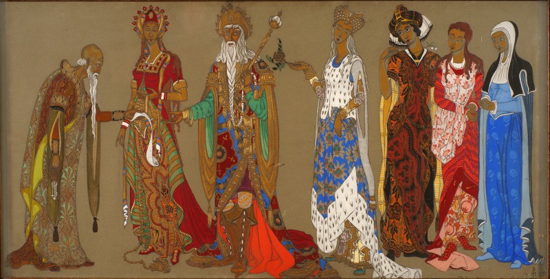 Ескізи костюмів до пʼєси М. Метерлінка «Принцеса Мален»