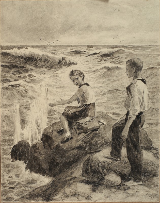 Ілюстрація до повісті О. Донченка «Юрко Васюта»