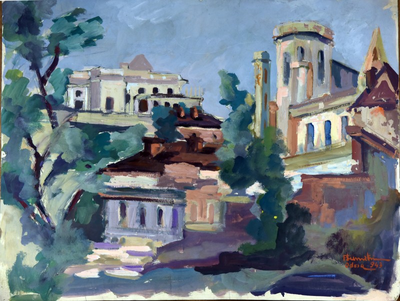 Пейзаж з будинками. Одеса