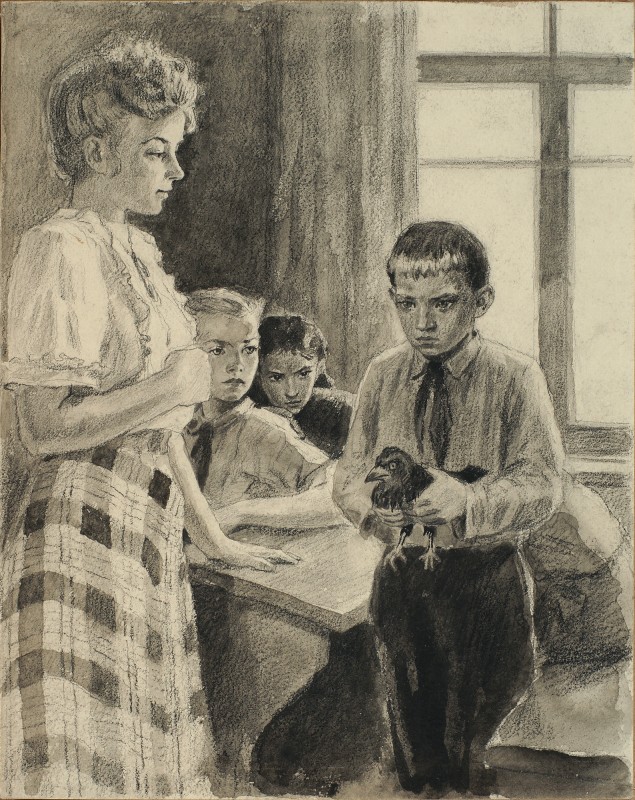 Ілюстрація до повісті О. Донченка «Юрко Васюта»