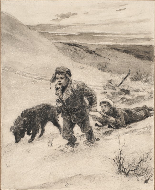 Ілюстрація до повісті О. Донченка «Юрко Васюта»