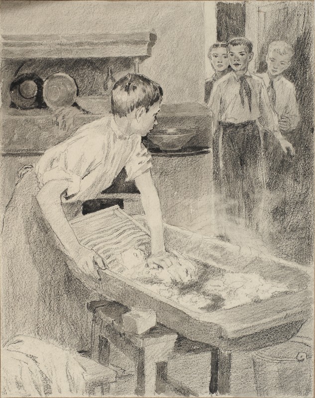 Ілюстрація до повісті О. Донченка «Юрко Васюта»