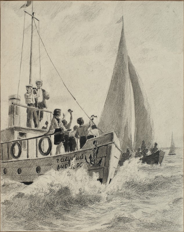 Ілюстрація до повісті О. Донченка «Юрко Васюта»