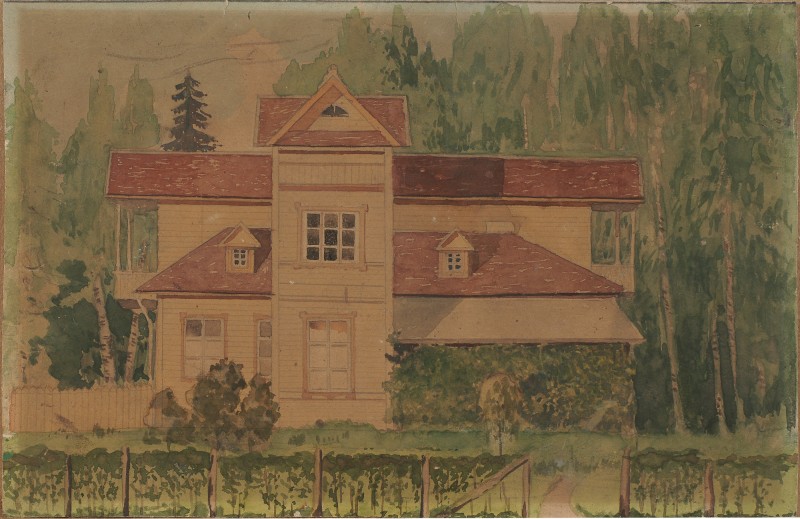 Будинок у саду.