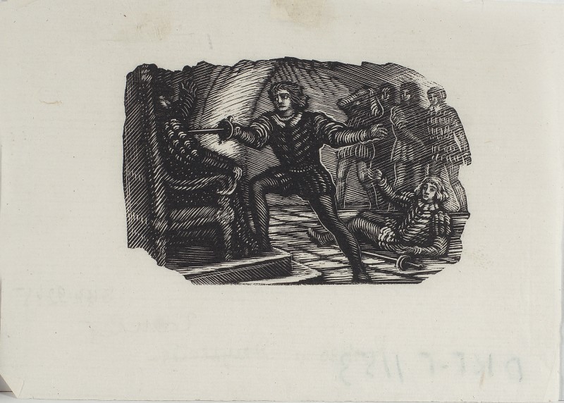 Ілюстрація до трагедії В. Шекспіра «Гамлет». Завставка.