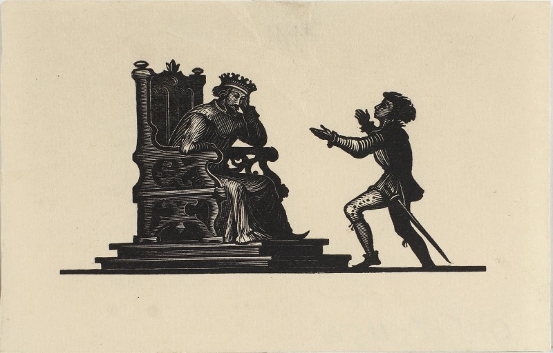 Ілюстрація до історичної хроніки В. Шекспіра «Генріх IV». Заставка до частини І