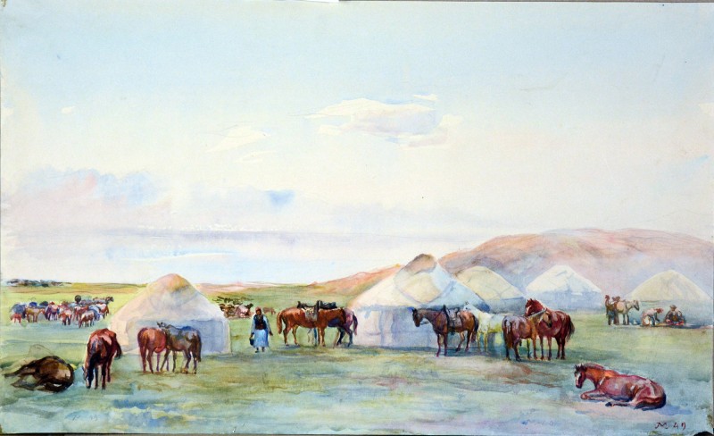 Ранок на озері Сон-Куль