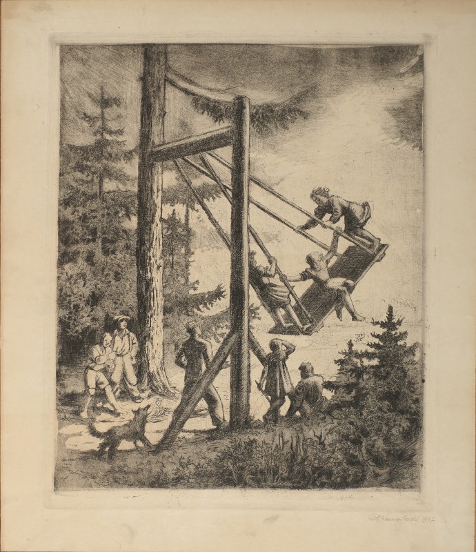 На гойдалці