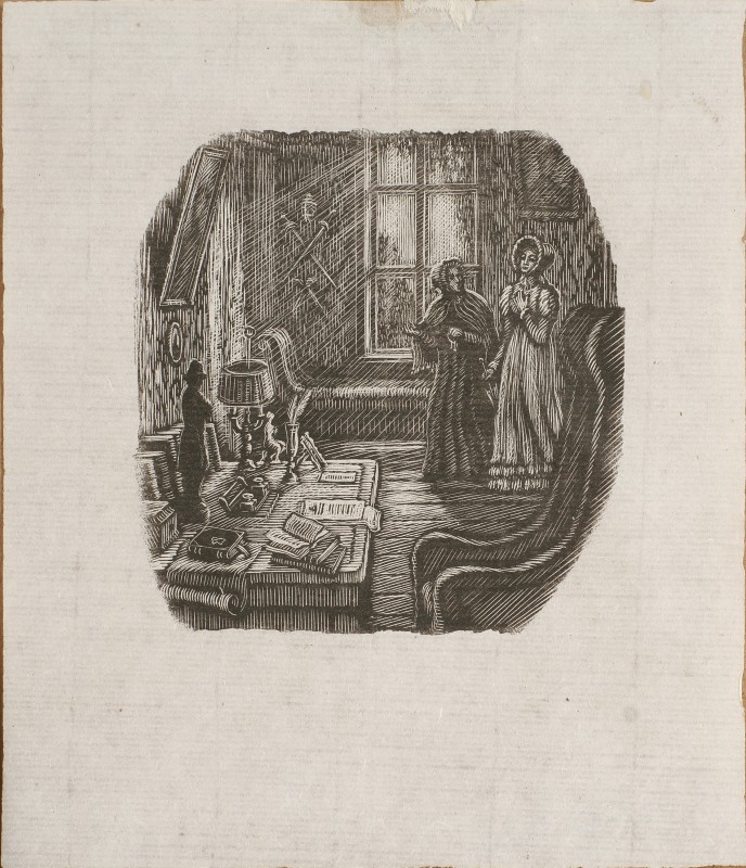 Ілюстрація до роману О. Пушкіна «Євгеній Онєгін». Тетяна в будинку Онєгіна