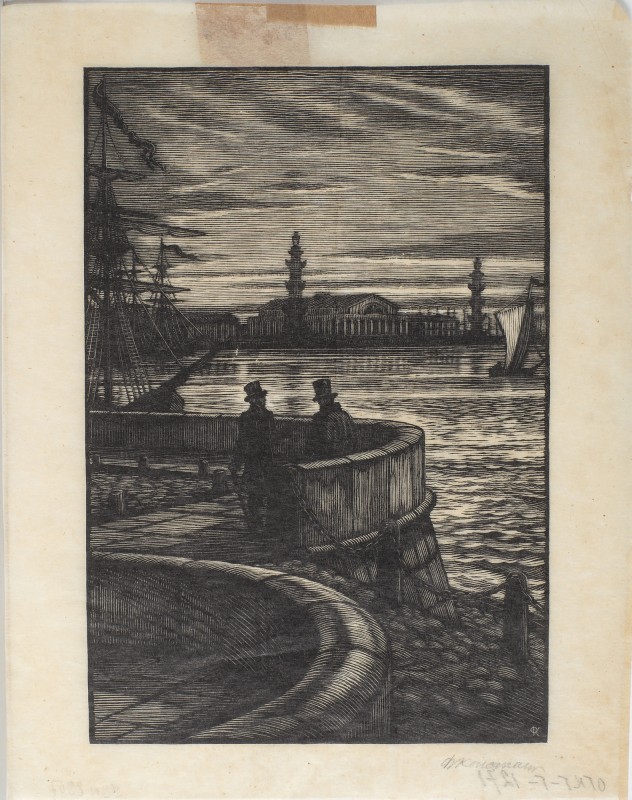 Ілюстрація до роману О. Пушкіна «Євгеній Онєгін». Онегін на Неві.