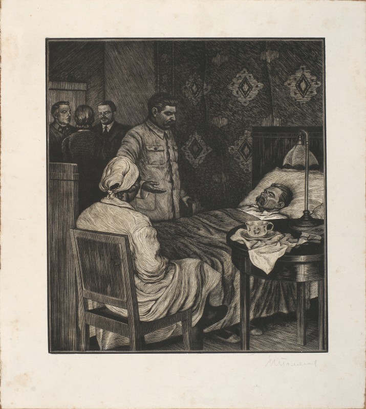 Сталін біля хворого Горького