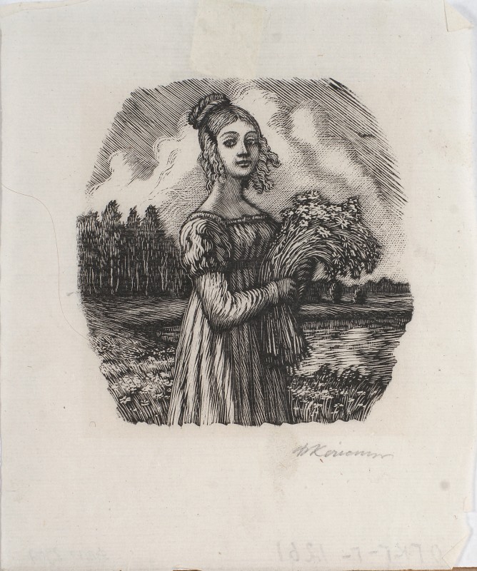 Ілюстрація до роману О. Пушкіна «Євгеній Онегін». Ольга.