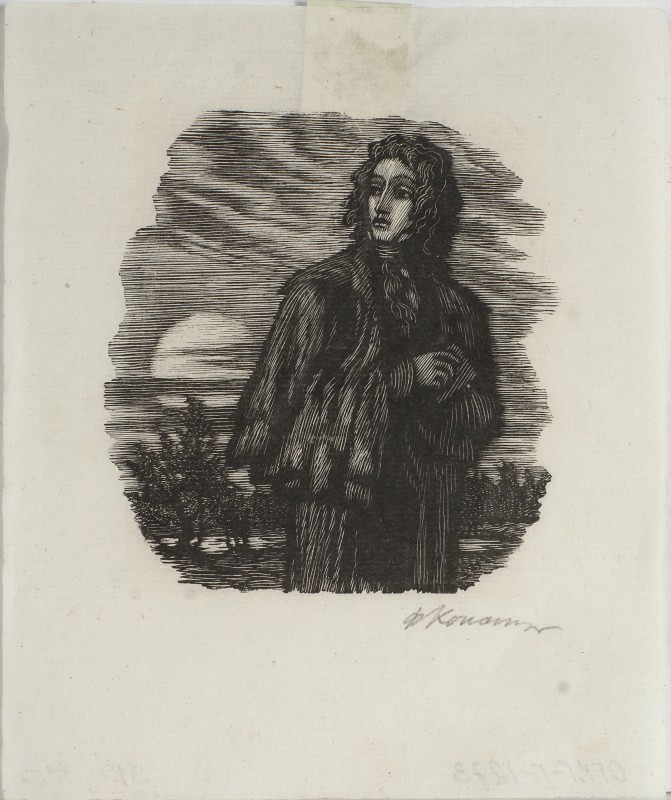 Ілюстрація до роману О. Пушкіна «Євгеній Онєгін». Лєнський.