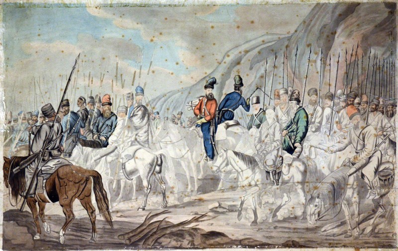 Яїцькі козаки на марші