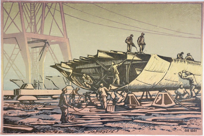 Варять корпус баржі