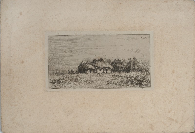 Полтавська хата.XXV аркуш з альбому «Живописна Україна»