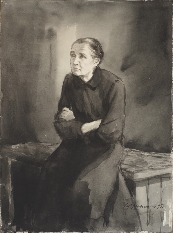 Ілюстрація до роману М. Горького «Мати». Нилівна