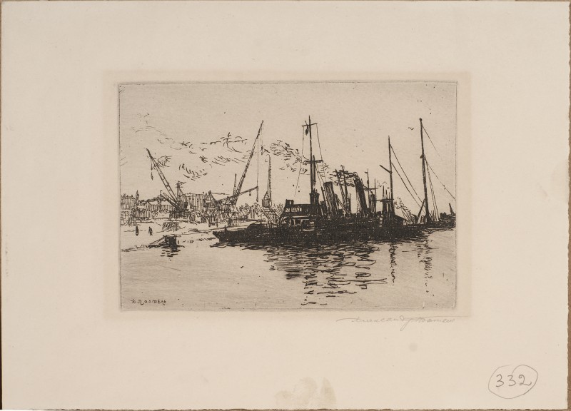 Вугільна гавань. Буксирний катер.Із серії «Одеса»