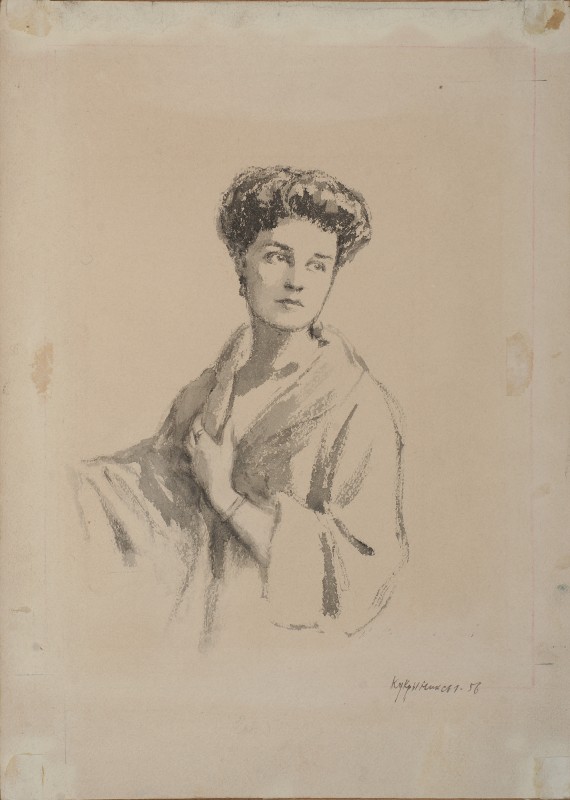 Ілюстрація до трилогії О. Толстого «Ходіння по муках». Катя