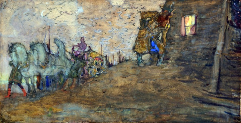 «Три дівчини під вікном». До «Казки про царя Салтана» О. Пушкіна