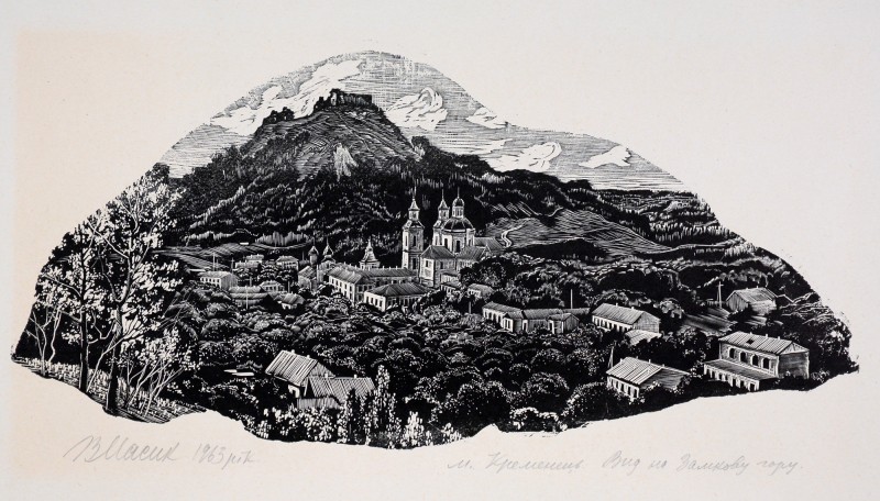 Кременець. Вид на Замкову гору