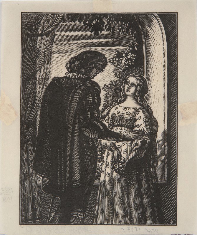 Ілюстрація до трагедії В. Шекспіра «Ромео та Джульєта». Прощання