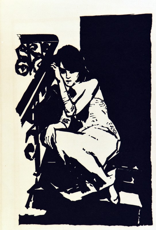 Ілюстрація до роману Е.М. Ремарка «Три товариші». Пат на сходах