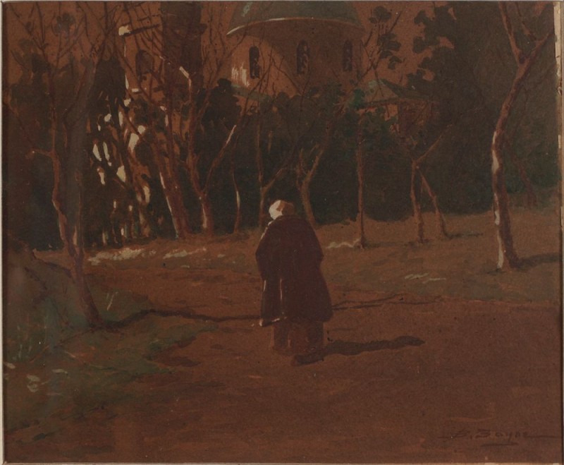 Пейзаж зі старою