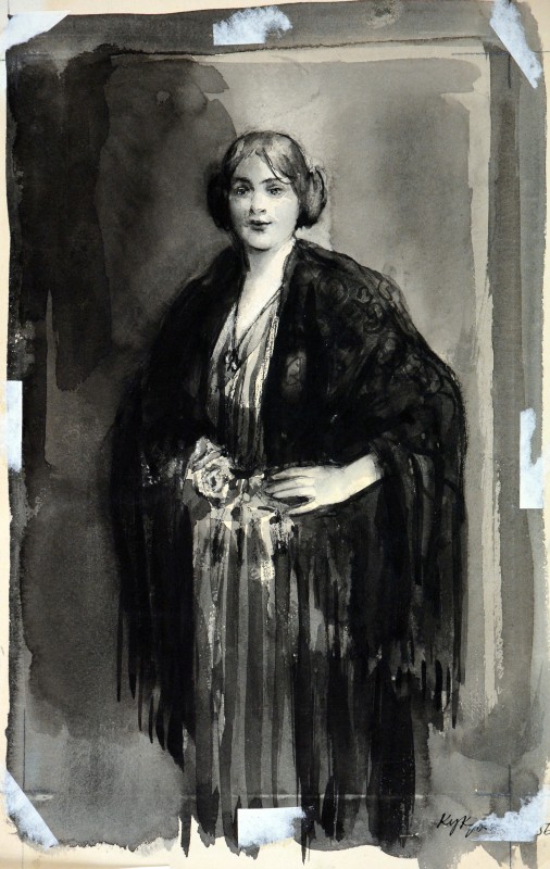 Ілюстрація до трилогії О. Толстого «Ходіння по муках». Єлизавета Київна