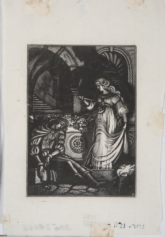 Ілюстрація до трагедії В. Шекспіра «Ромео та Джульєта». Сцена у склепі