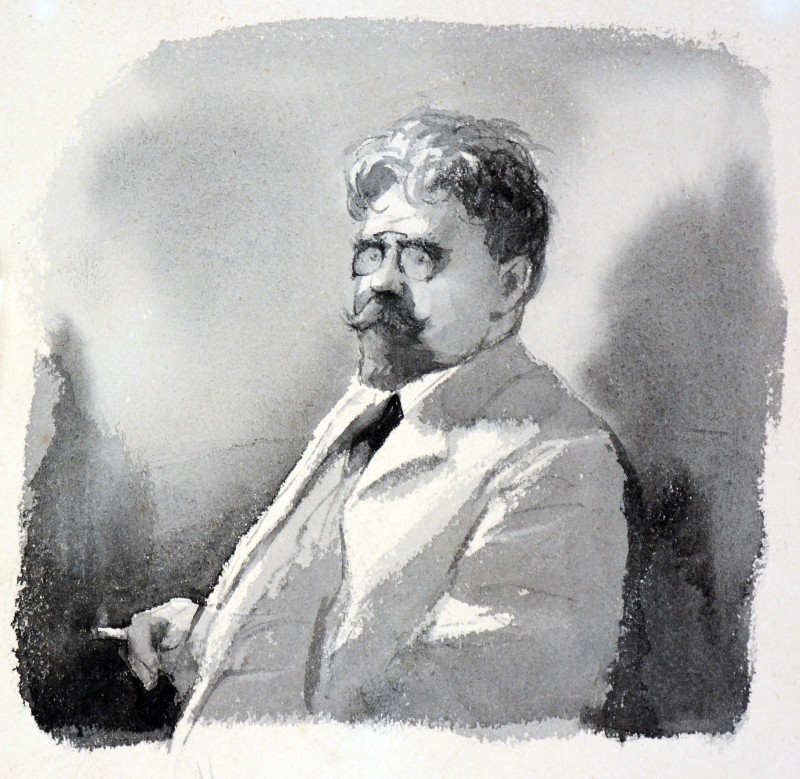 Ілюстрація до трилогії О. Толстого «Ходіння по муках». Лікар Булавін