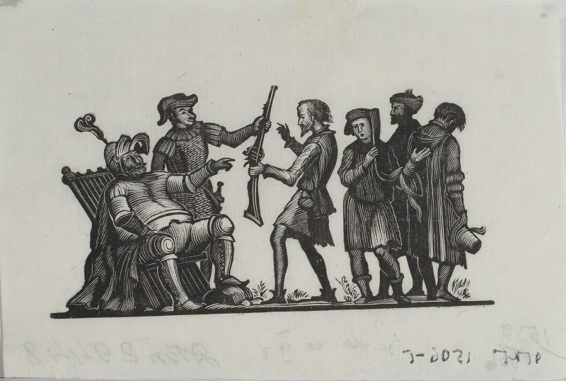 Ілюстрація до історичної хроніки В. Шекспіра «Генріх IV». Заставка до прологу частини ІІ