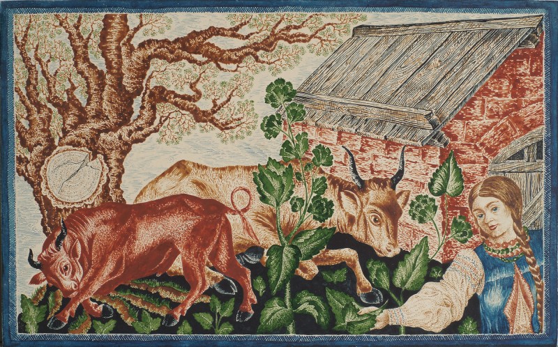 Пейзаж з дівчиною