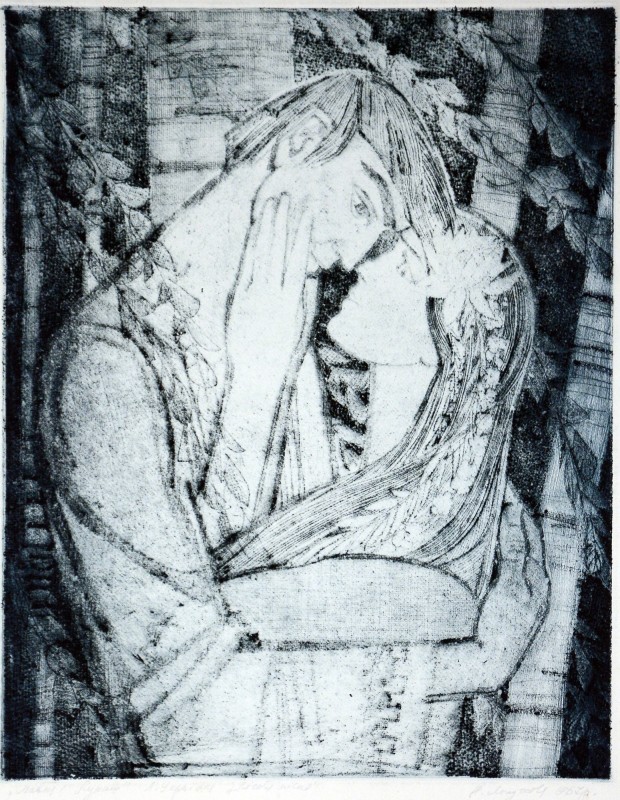 Мавка і Лукаш.  Ілюстрація до драми-феєрії Л. Українки «Лісова пісня»