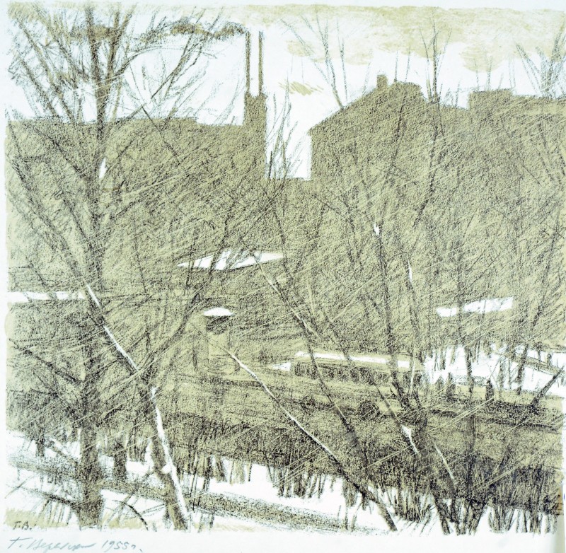 На Великому проспекті. Негода