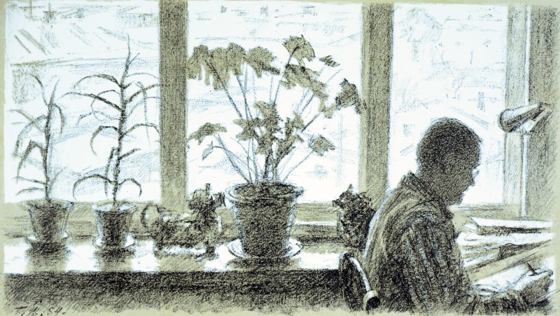 Вікно. (У О.Г. Верейського в Москві)