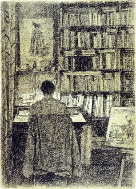 Інтерʼєр. (У О. Г. Верейського у Москві)