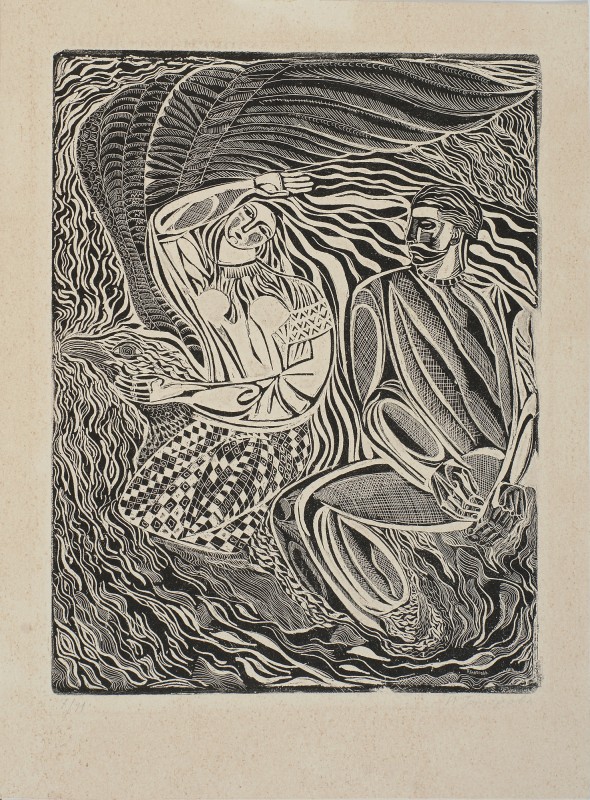 Орел виносить із води