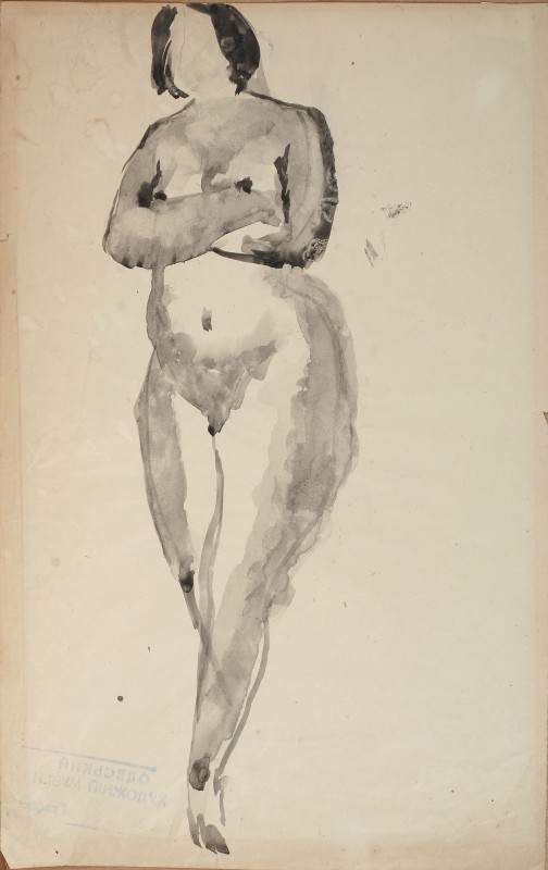 Малюнок оголеної жіночої фігури