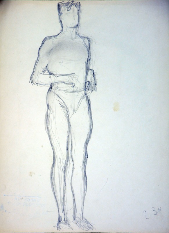 Начерк чоловічої фігури (Григорій Знаменський)