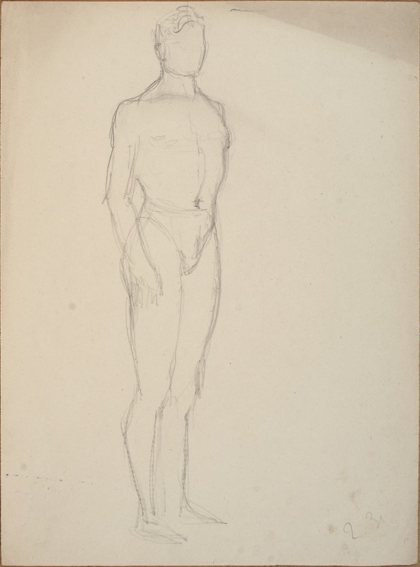 Начерк чоловічої фігури (Григорій Знаменський)