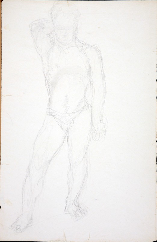 Юнак із зігнутою правою рукою