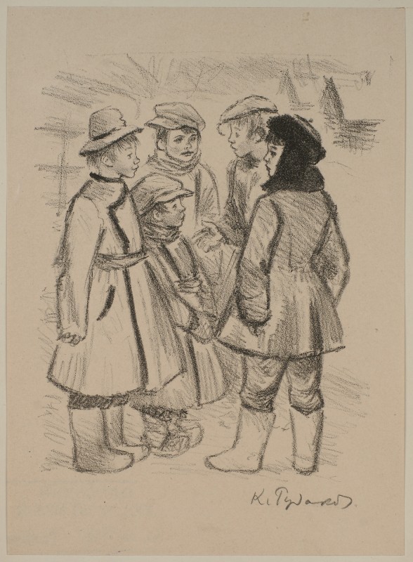 Ілюстрація до повісті О. Толстого «Дитинство Микити»