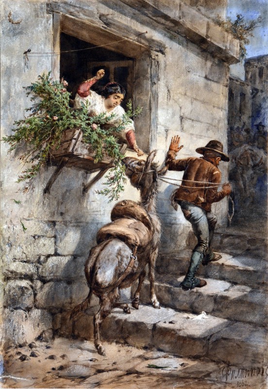 Старий з віслюком