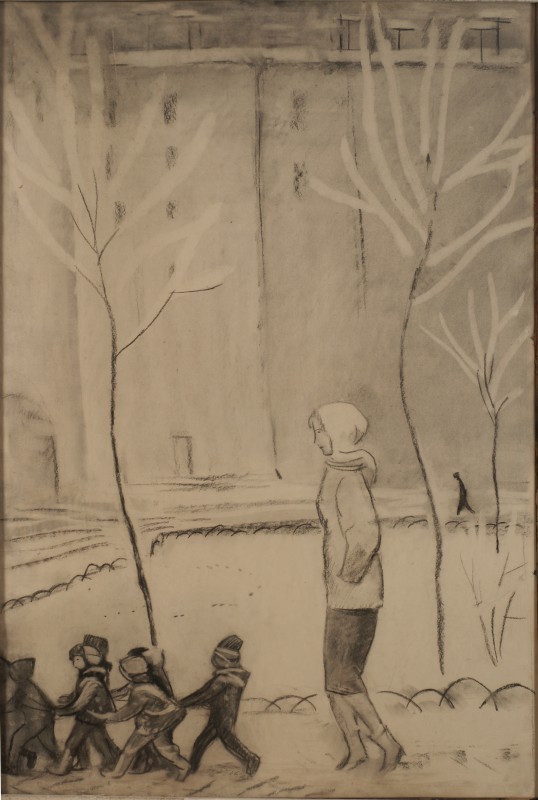 У нашому дворі випав сніг