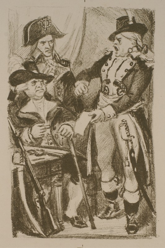 Ілюстрація до пʼєси  Р. Роллана «Вовки» із циклу пʼєс «Театр революції»