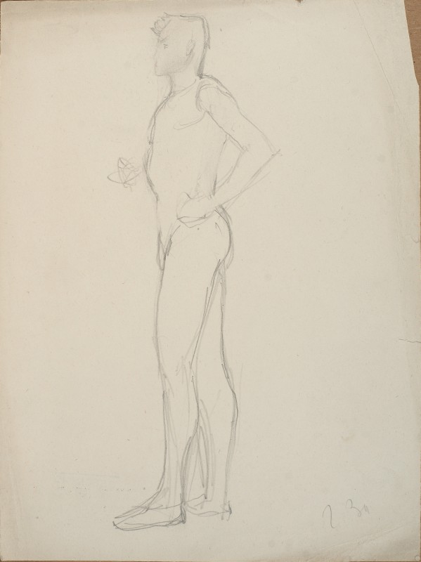 Начерк чоловічої фігури (Григорій Знаменський)