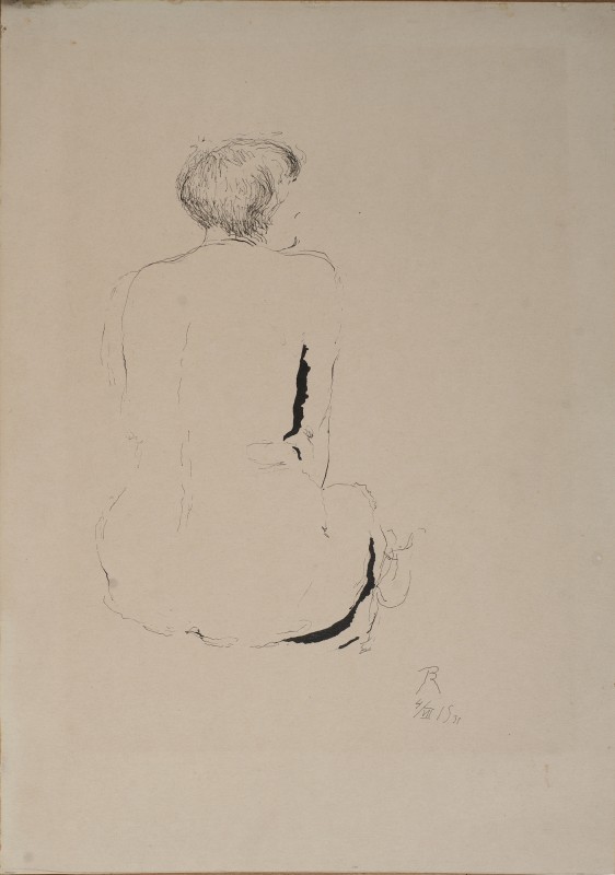 Начерк оголеної жіночої фігури