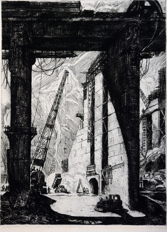 На водосплавній плотині